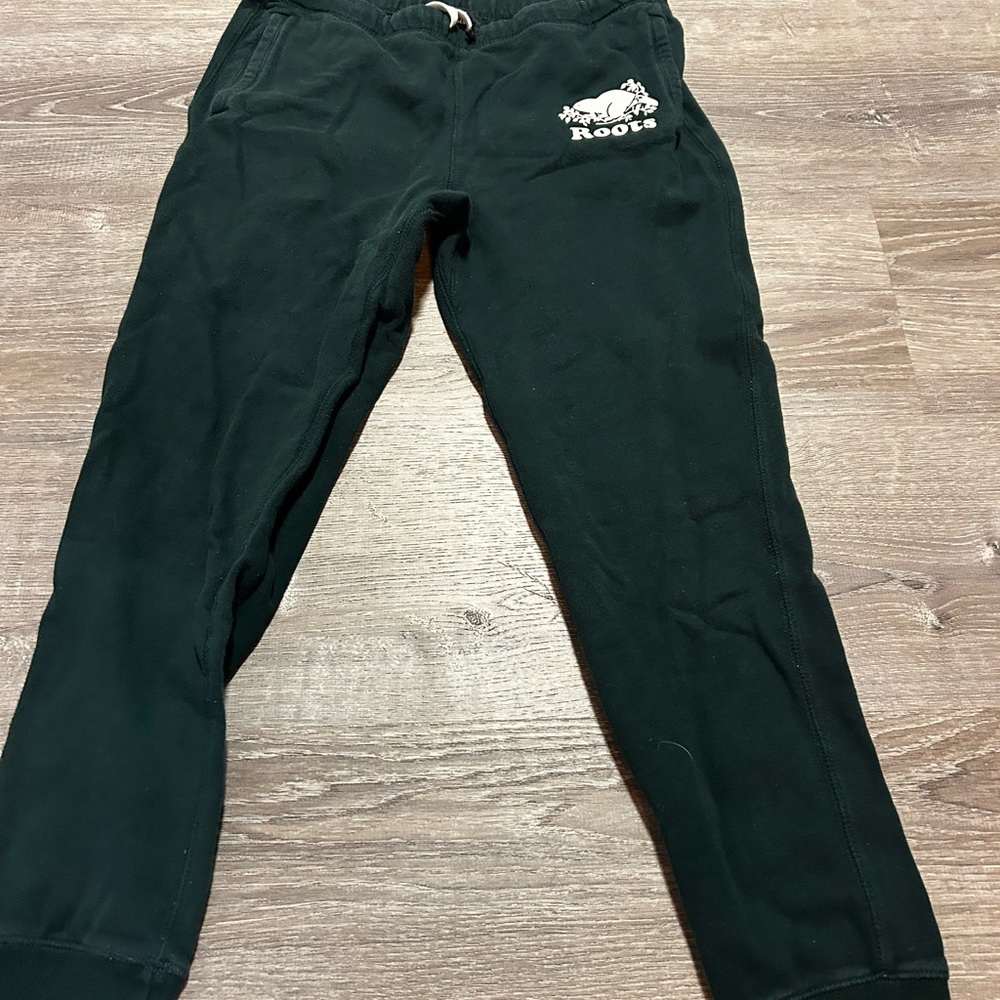 Roots Black Jogger Pants